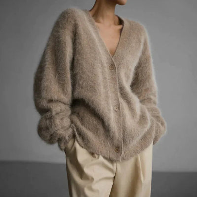 Cozy Knit Button-Up Cardigan