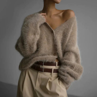 Cozy Knit Button-Up Cardigan
