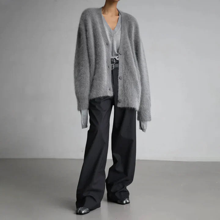 Cozy Knit Button-Up Cardigan