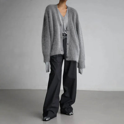 Cozy Knit Button-Up Cardigan