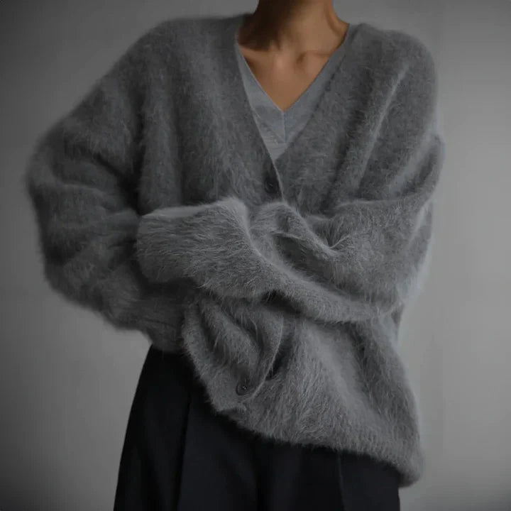 Cozy Knit Button-Up Cardigan