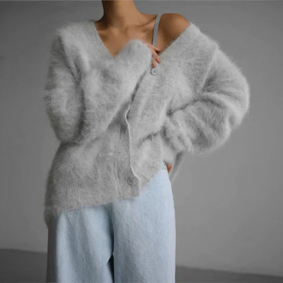 Cozy Knit Button-Up Cardigan