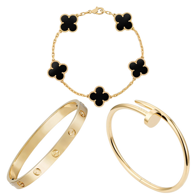 Men’s Stainless Steel Bracelet Set,