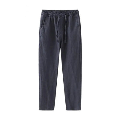 Casual Relaxed Fit Linen Pants