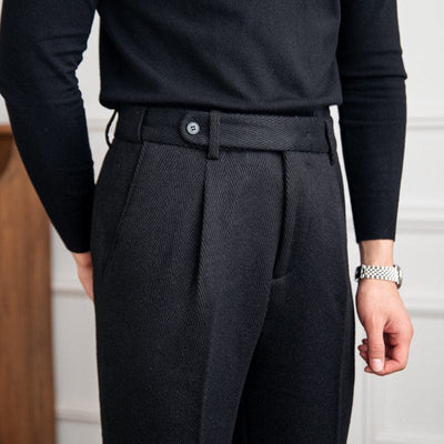 Classic Slim Fit Black Pants