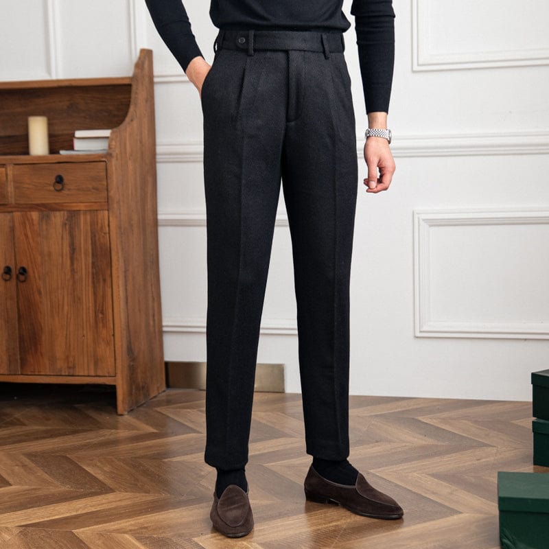Classic Slim Fit Black Pants