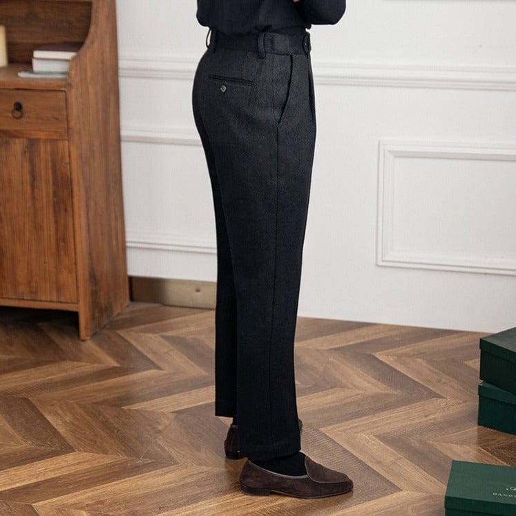 Classic Slim Fit Black Pants