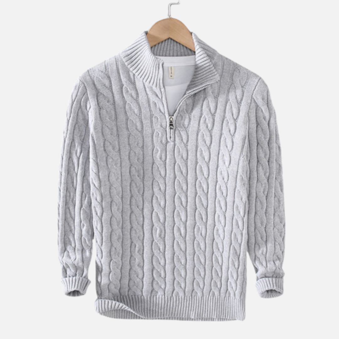 Stylish Casual Half-Zip Pullover