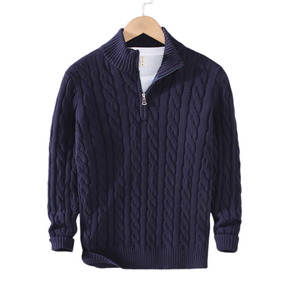 Stylish Casual Half-Zip Pullover