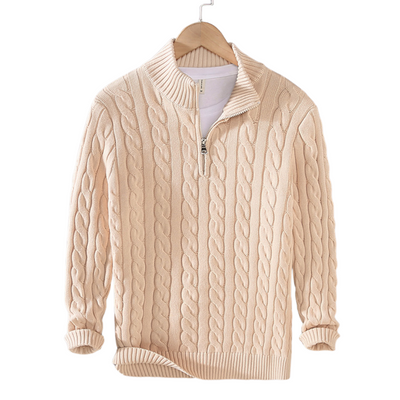 Stylish Casual Half-Zip Pullover