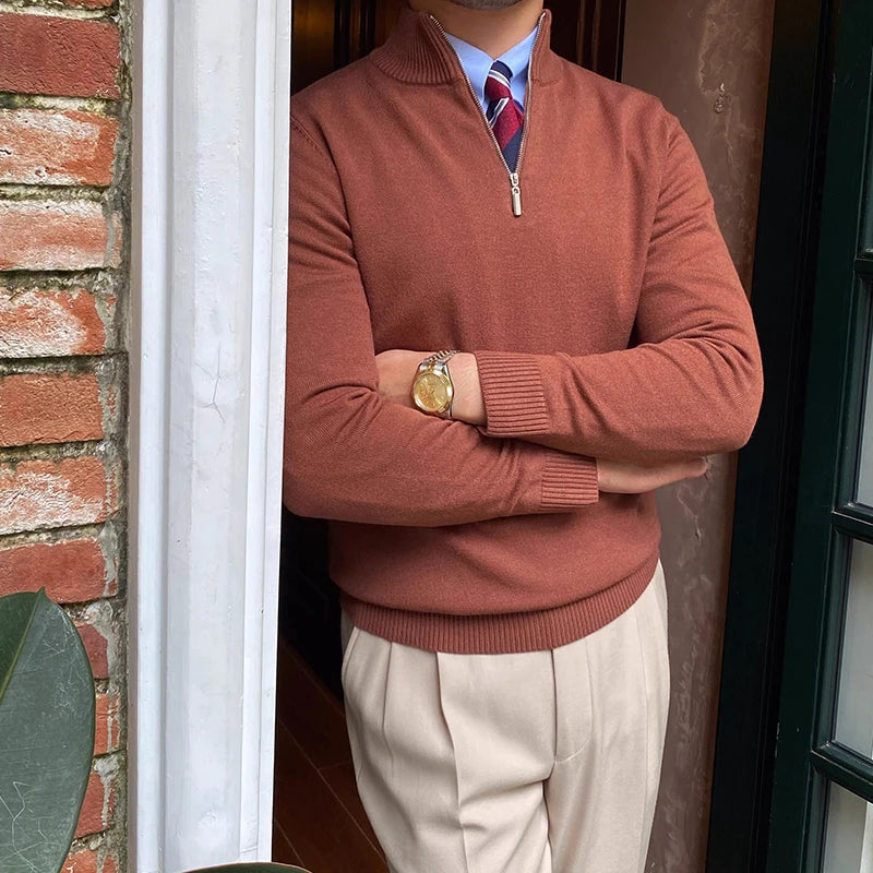 Modern Lightweight Half-Zip Pullover