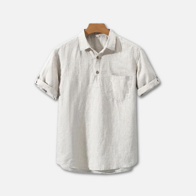 Breathable Lightweight Linen Polo Shirt