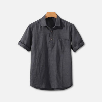Breathable Lightweight Linen Polo Shirt