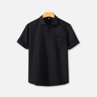Breathable Lightweight Linen Polo Shirt