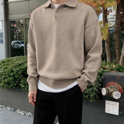 Classic Wool Long Sleeve Polo