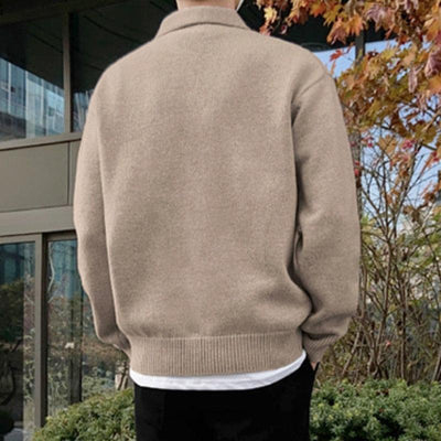 Classic Wool Long Sleeve Polo