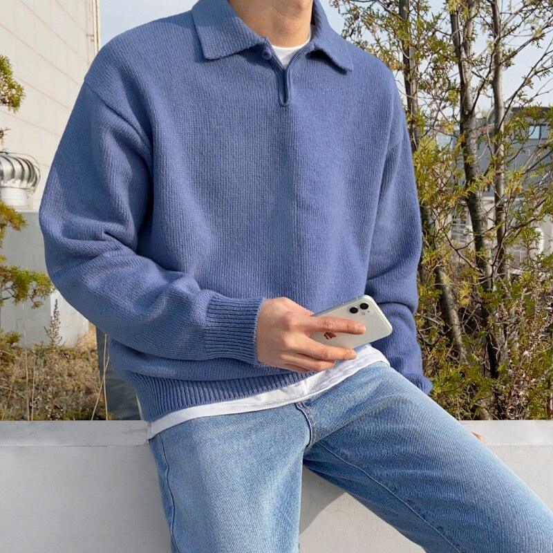 Classic Wool Long Sleeve Polo