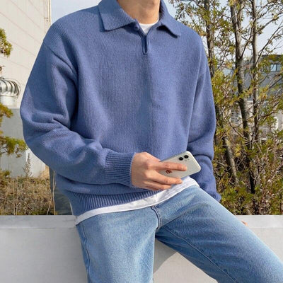 Classic Wool Long Sleeve Polo