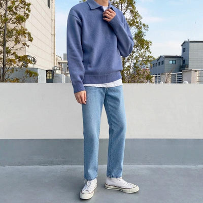 Classic Wool Long Sleeve Polo