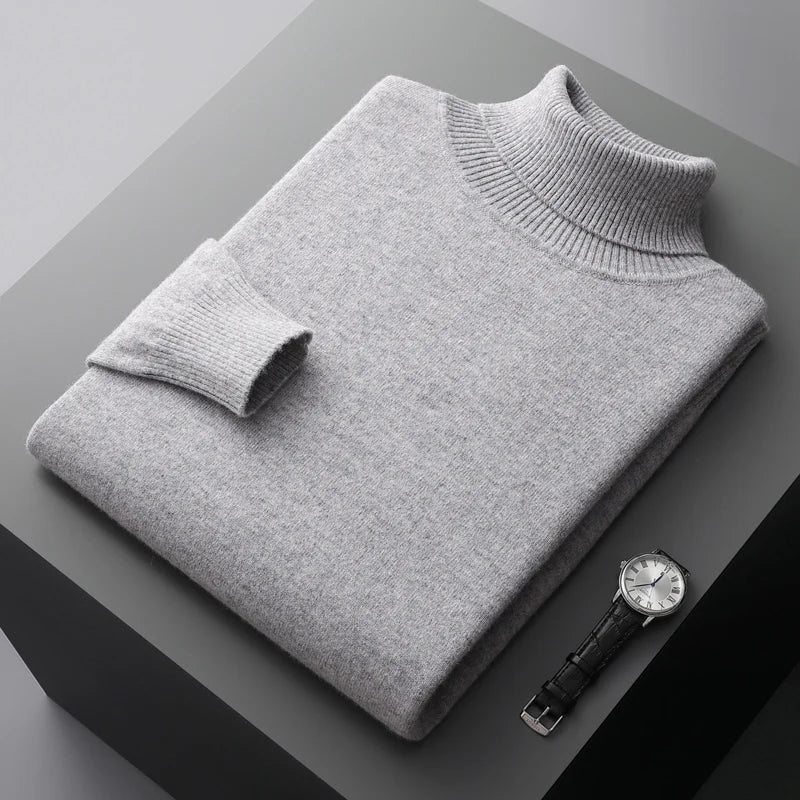 Soft Warm Wool High-Neck Sweater
