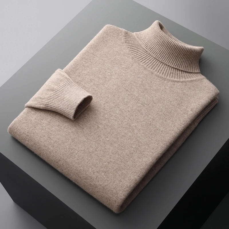 Soft Warm Wool High-Neck Sweater