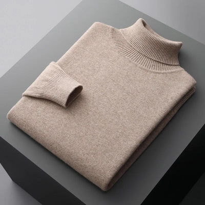Soft Warm Wool High-Neck Sweater