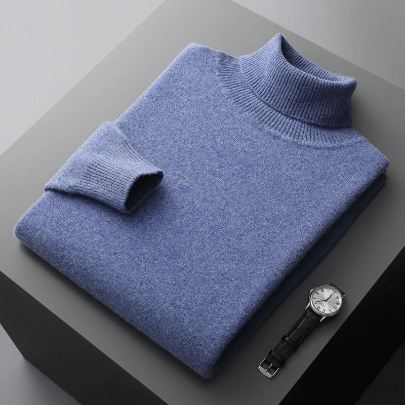 Soft Warm Wool High-Neck Sweater