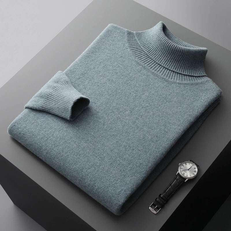 Soft Warm Wool High-Neck Sweater