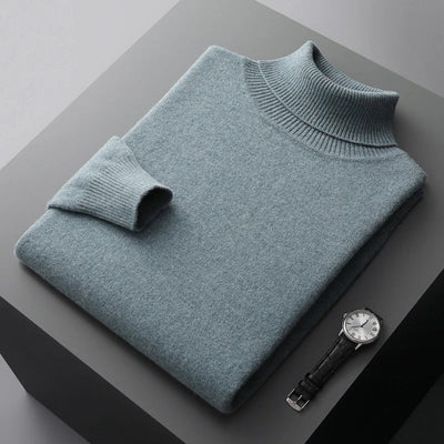 Soft Warm Wool High-Neck Sweater