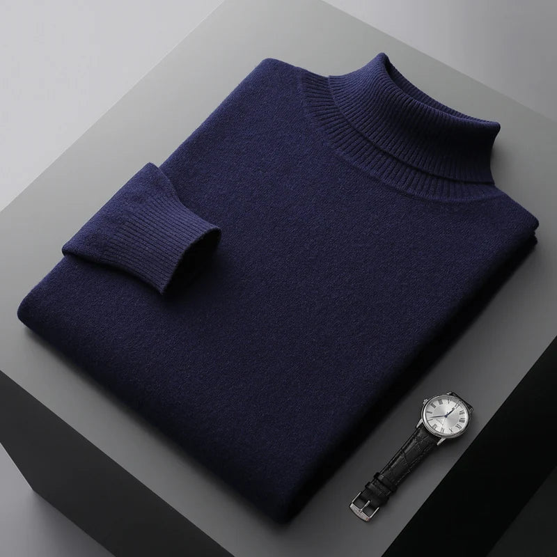 Soft Warm Wool High-Neck Sweater