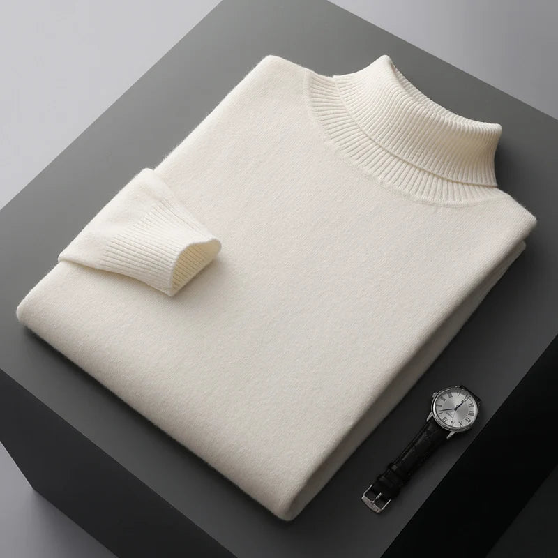 Soft Warm Wool High-Neck Sweater