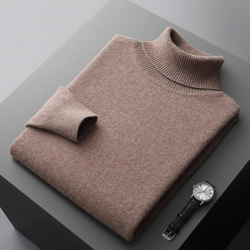 Soft Warm Wool High-Neck Sweater