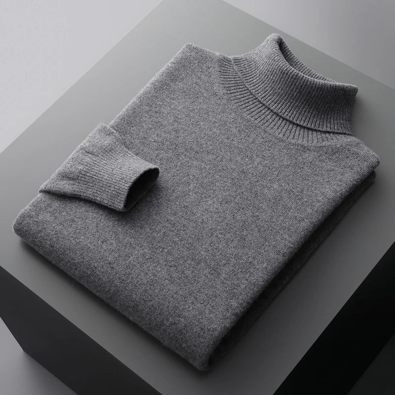 Soft Warm Wool High-Neck Sweater