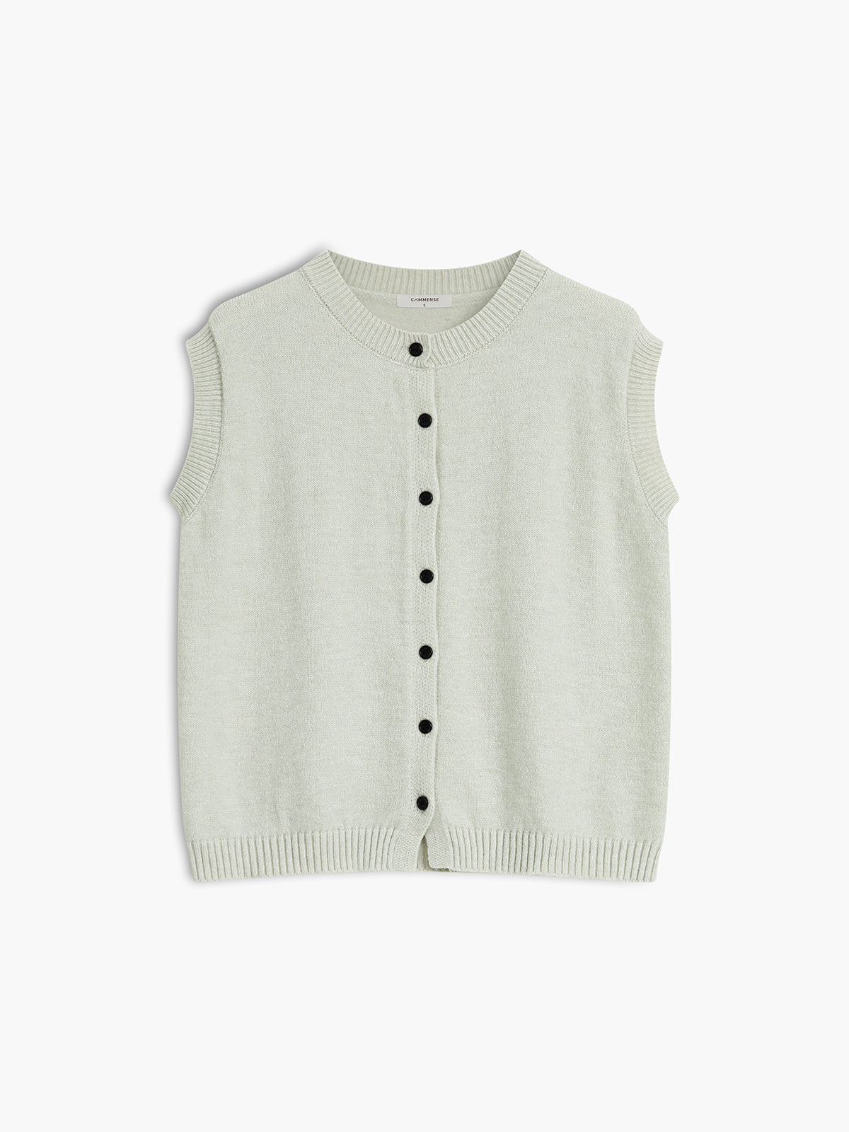 Sleeveles Knitted Women's Cardigan