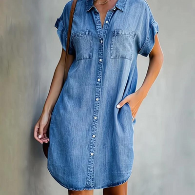 Versatile Women’s Casual Denim Dress