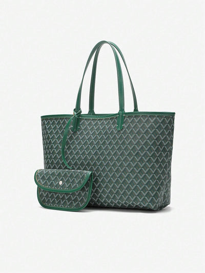 Plaid Shoulder Women's Tote Bag