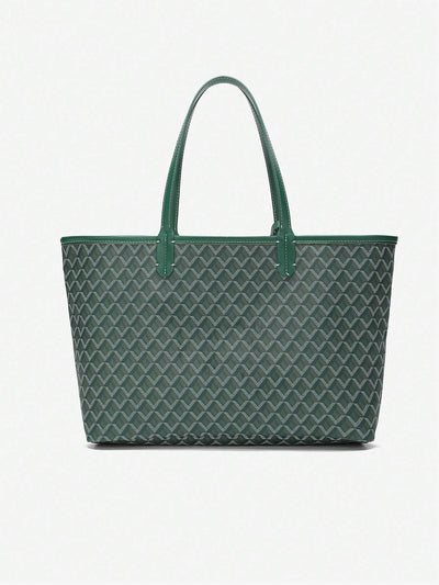 Plaid Shoulder Women's Tote Bag