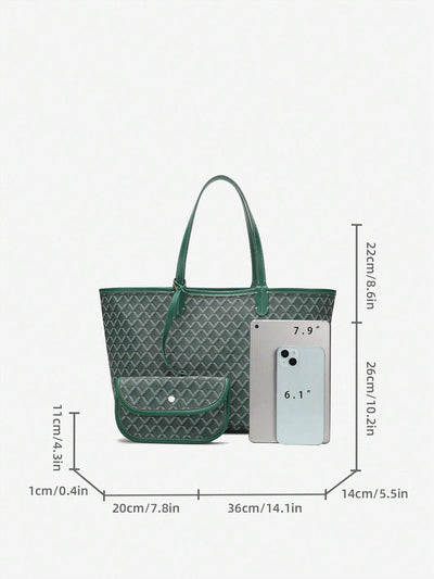 Plaid Shoulder Women's Tote Bag