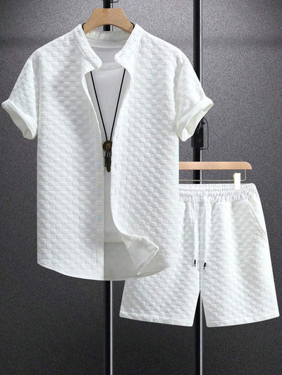 Textured Comfort Short Sleeve Set