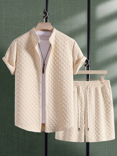 Textured Comfort Short Sleeve Set