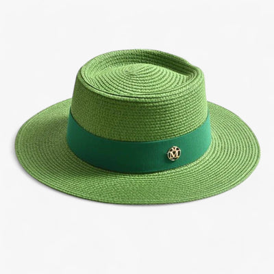 Minimalist Straw Hat with Ribbon