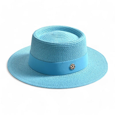 Minimalist Straw Hat with Ribbon