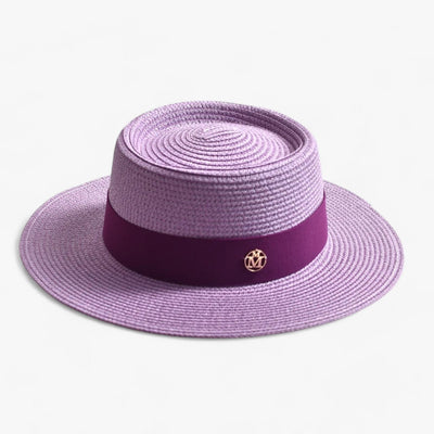 Minimalist Straw Hat with Ribbon