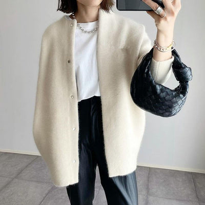 Wool-Blend Long Cardigan Women