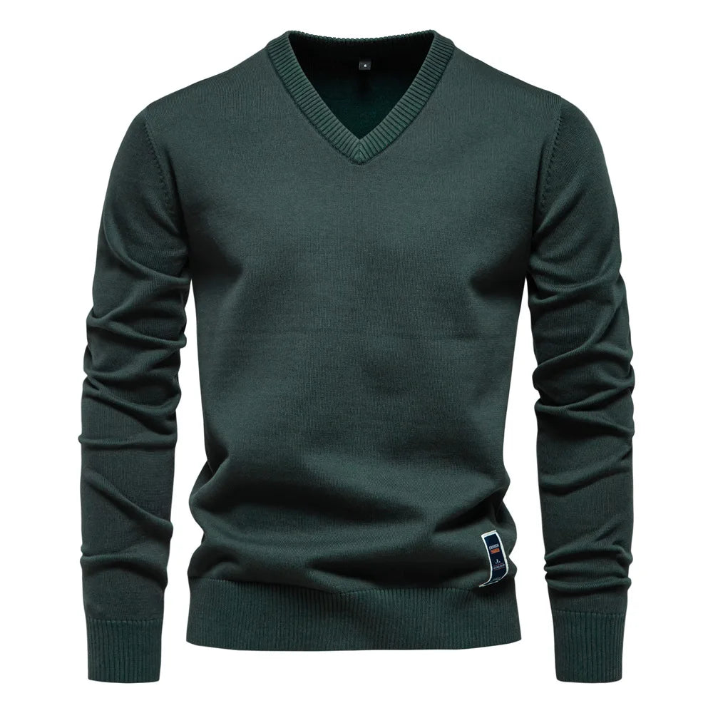 Refined Soft V-Neck Pullover
