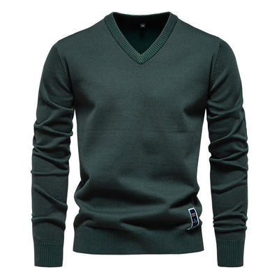 Refined Soft V-Neck Pullover