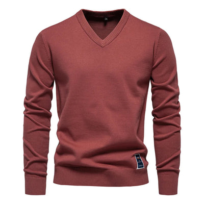 Refined Soft V-Neck Pullover