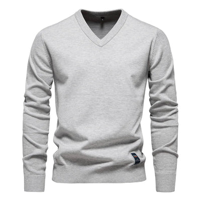 Refined Soft V-Neck Pullover