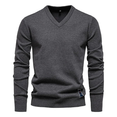 Refined Soft V-Neck Pullover