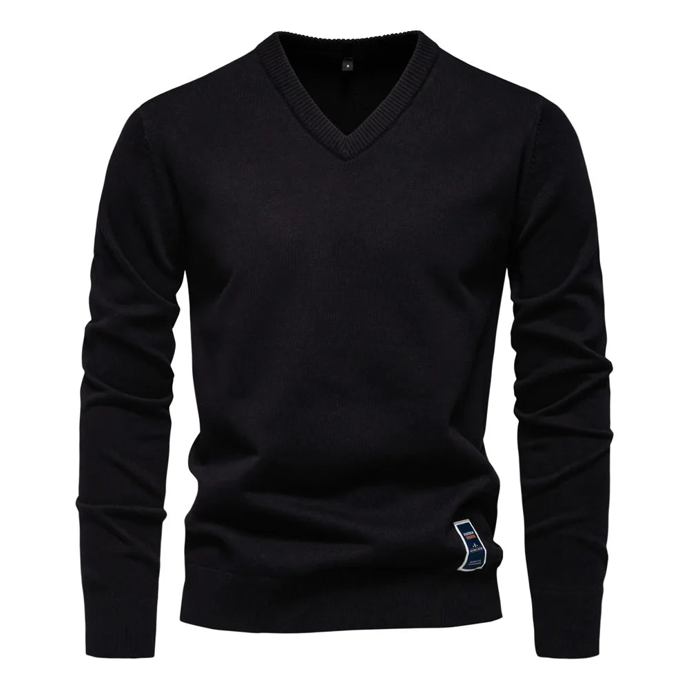 Refined Soft V-Neck Pullover